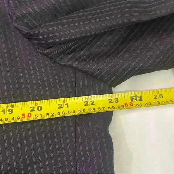 Ermenegildo Zegna  men’s vintage dark brown striped preppy casual luxury suit 54 - Picture 10 of 16